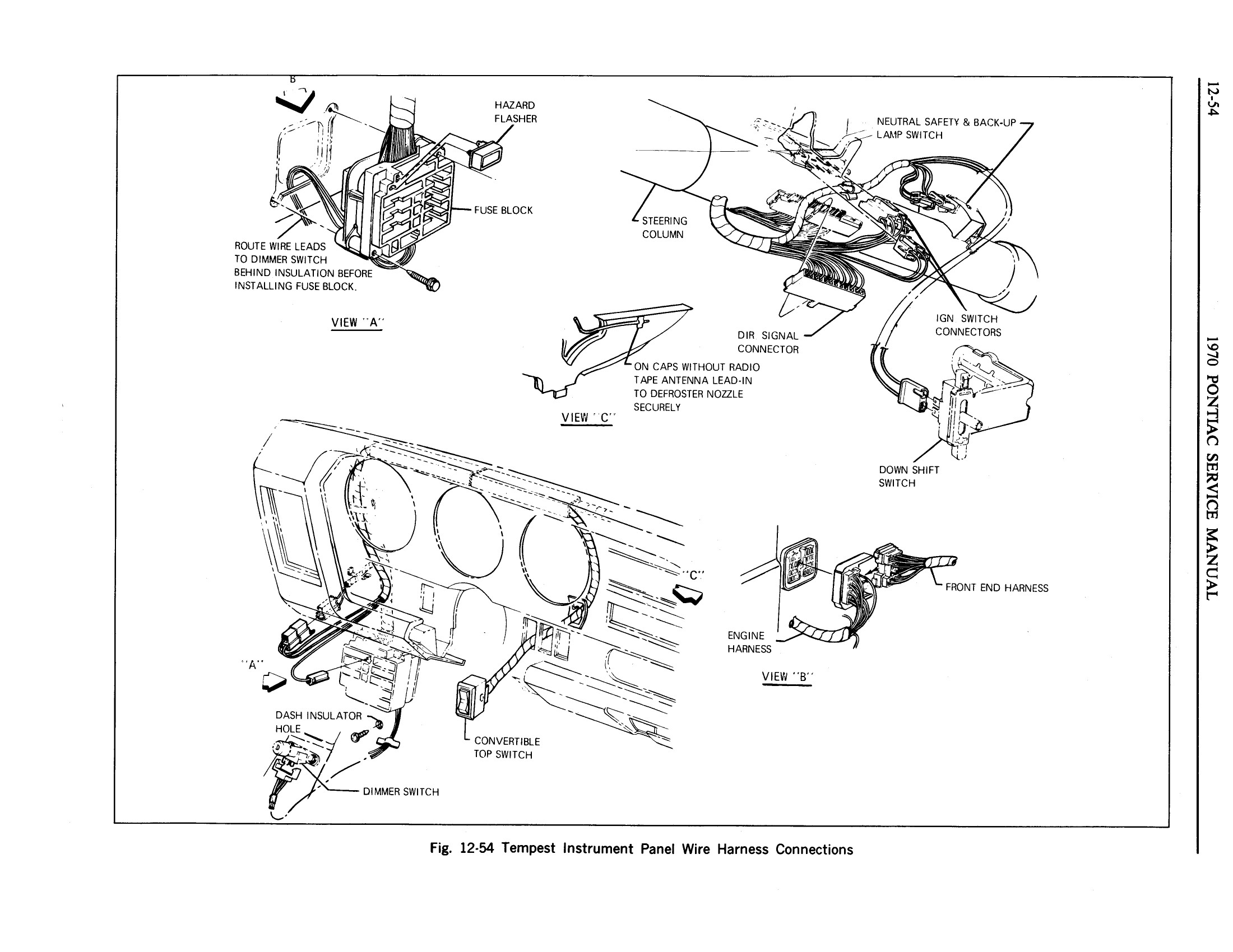 1970 Pontiac Chassis Service Manual - Chassis Electrical Page 54 of 67